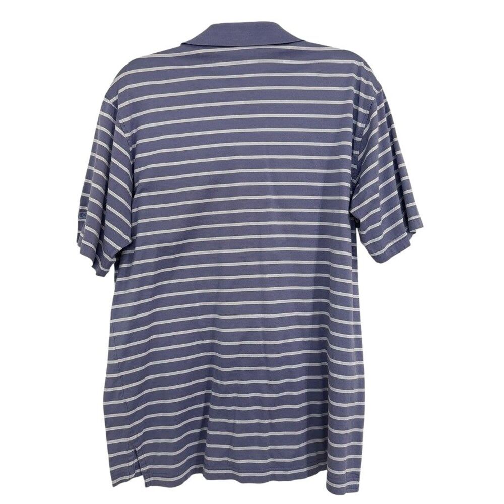 Peter Millar Polo Mens LARGE Shirt Cotton Stretch Golf Casual Breathable Striped - Picture 2 of 5